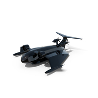 Flying Ship Concept Black Color PNG & PSD Images