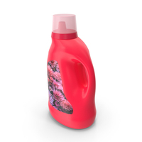 Liquid Laundry Detergent Red Bottle PNG & PSD Images