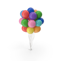 Bunch Of Colorful Balloons PNG & PSD Images
