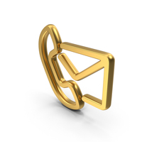 Phone mail message Gold Symbol PNG & PSD Images