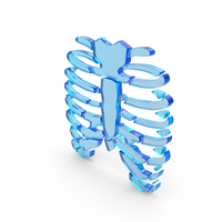 Human Rib Bones Medical Icon PNG & PSD Images