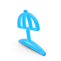 Beach Umbrella Glowing Symbol PNG & PSD Images