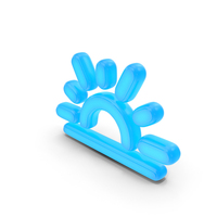 Rising Sun Glowing Symbol PNG & PSD Images