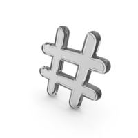 Hashtag Glass Symbol PNG & PSD Images