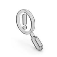 Search Error Glass Symbol PNG & PSD Images