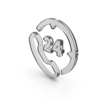Telephone 24 Hours Glass Symbol PNG & PSD Images