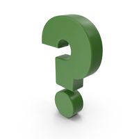 Green Question Mark PNG & PSD Images