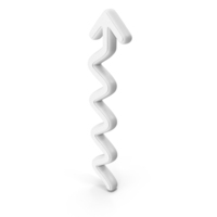 Arrow Going Up White Symbol PNG & PSD Images