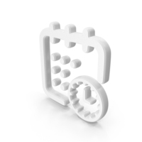 Calendar Clock White Symbol PNG & PSD Images