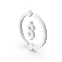 Exchange Dollar White Symbol PNG & PSD Images