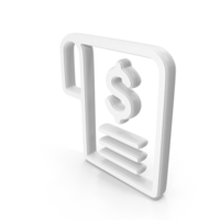Invoice White Symbol PNG & PSD Images