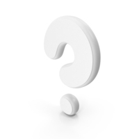 Question Mark White Symbol PNG & PSD Images