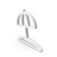 Beach Umbrella White Symbol PNG & PSD Images