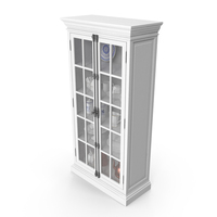 French Casement 2-Door Cabinet PNG & PSD Images