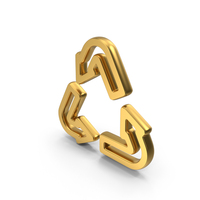 Recycling Gold Symbol PNG & PSD Images