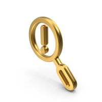 Search Problem Gold Symbol PNG & PSD Images