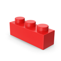 Red Toy Block 1x3 PNG & PSD Images