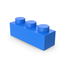 Blue Toy Block 1x3 PNG & PSD Images