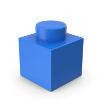 Blue Toy Block 1x1 PNG & PSD Images