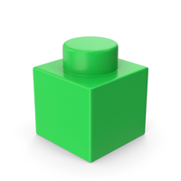 Green Toy Block 1x1 PNG & PSD Images