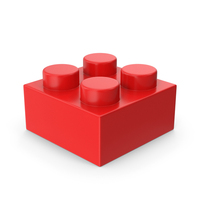 Red Toy Block 2x2 PNG & PSD Images