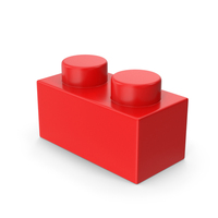 Red Toy Block 1x2 PNG & PSD Images