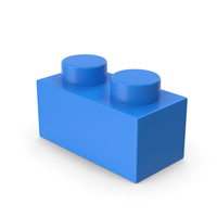 Blue Toy Block 1x2 PNG & PSD Images
