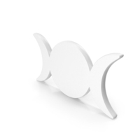 Hecate’s Moon Icon White PNG & PSD Images