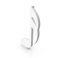 Music Note White Icon PNG & PSD Images