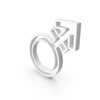 Out Line Androgyne Gender Icon White PNG & PSD Images