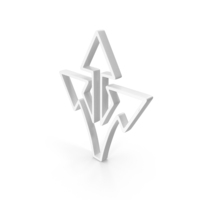 Three Way Directional Arrows Icon White PNG & PSD Images