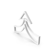 Up Arrow Unite Icon White PNG & PSD Images