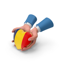 Chad Country Heart Flag Hold In Hands PNG & PSD Images
