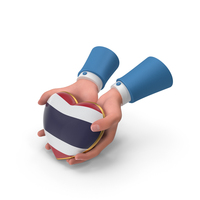 Thailand Country Heart Flag Hold in Hands PNG & PSD Images