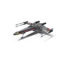 Starfighter X-Wing With Droid R2-D2 PNG & PSD Images
