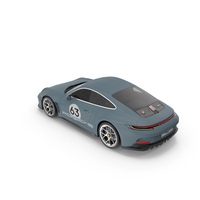 Sport Car Porsche 911 2024 Blue PNG & PSD Images
