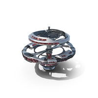 Small Space Station Concept PNG & PSD Images