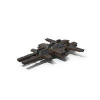 Futuristic Sci-Fi Spaceship Brown PNG & PSD Images