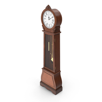 Grandfather Clock Dark Wood PNG & PSD Images