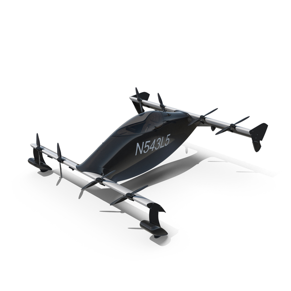 Helix Pivotal eVTOL Aircraft Black PNG & PSD Images