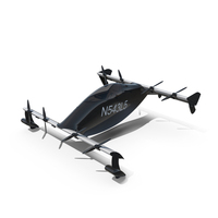 Helix Pivotal eVTOL Aircraft Black PNG & PSD Images