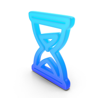 Hourglass Glowing Symbol PNG & PSD Images