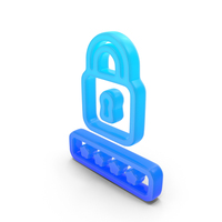 Security Passwaord Glowing Symbol PNG & PSD Images
