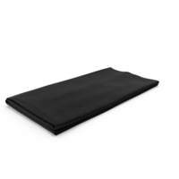 Folded Black Fabric Napkin PNG & PSD Images