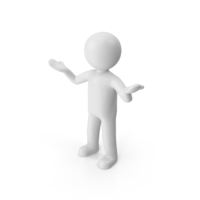Stickman Welcome Pose PNG & PSD Images