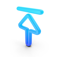 Arrow Up Top Glowing Symbol PNG & PSD Images
