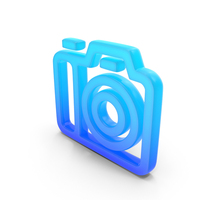 Camera Glowing Symbol PNG & PSD Images
