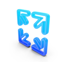 Expand Glowing Symbol PNG & PSD Images
