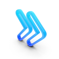 Fast Forward Glowing Symbol PNG & PSD Images