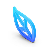 Leaf Glowing Symbol PNG & PSD Images